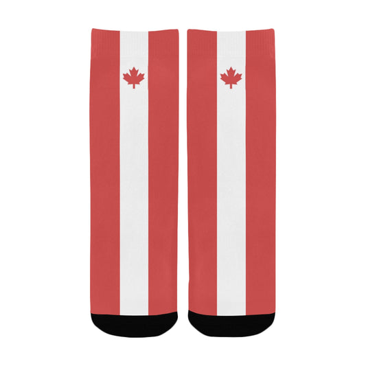 Canada Flag Inspired Kid's Custom Socks (Made in the USA)