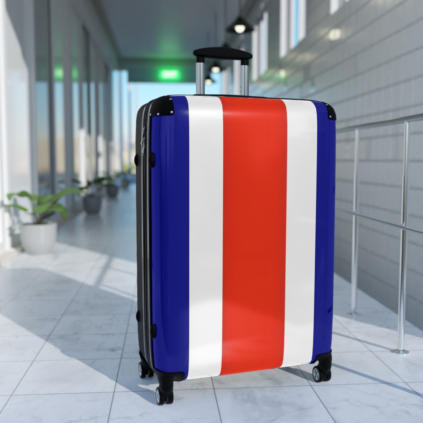 Costa Rica Flag Inspired Suitcase