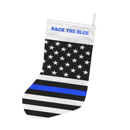 Thin Blue Line Flag Christmas Stocking(Made in USA)