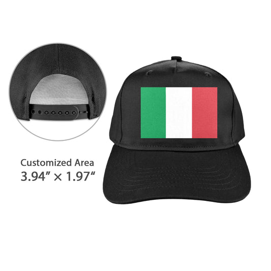 Italy Flag Baseball Cap (Made in USA)
