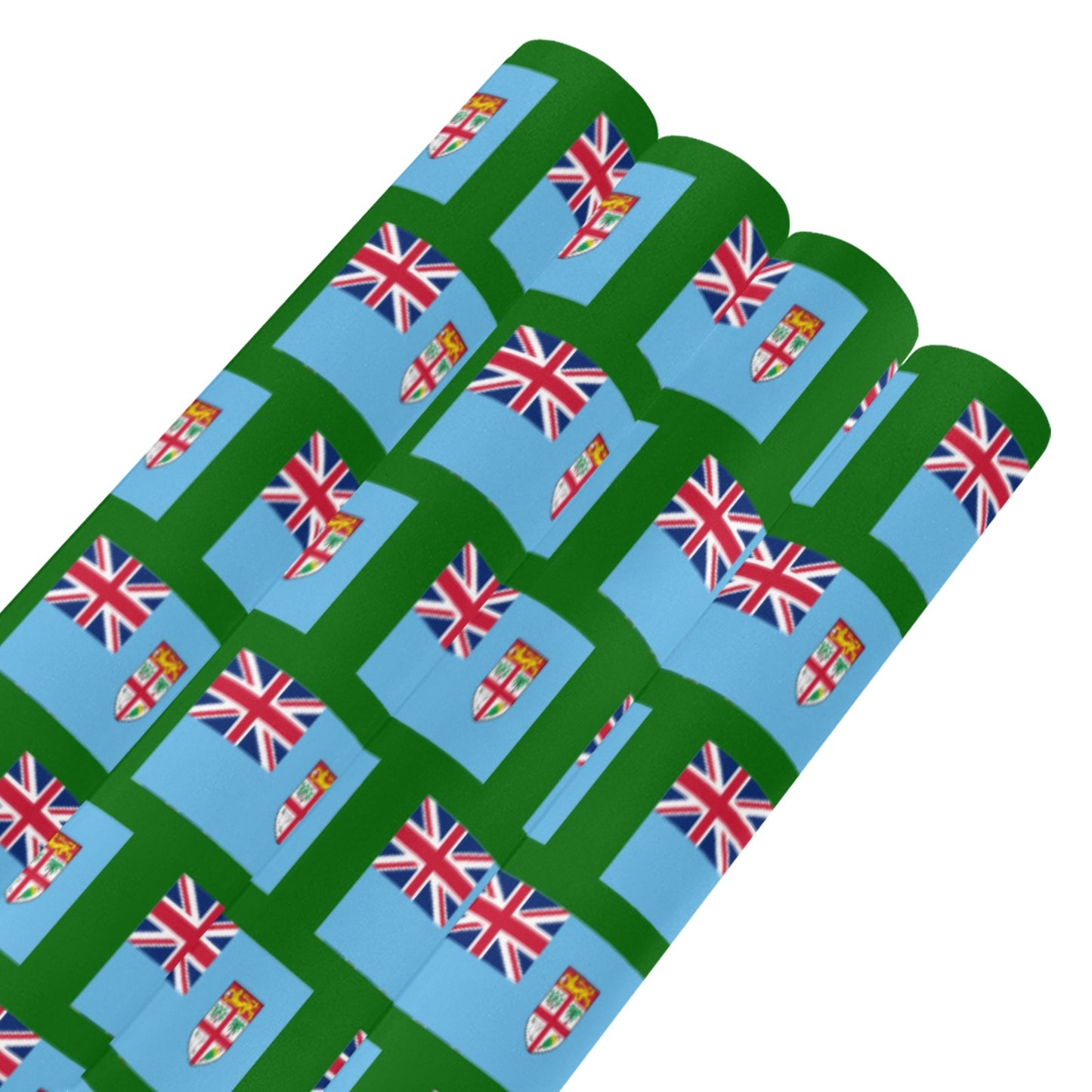 Fiji Flag Inspired Custom Gift Wrapping Paper 58"x 22.5" (4 Rolls)