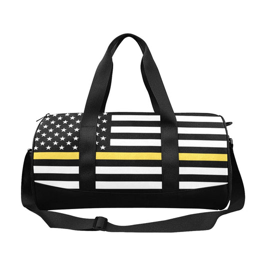 Thin Gold Line Flag Inspired Travel Duffel Bag