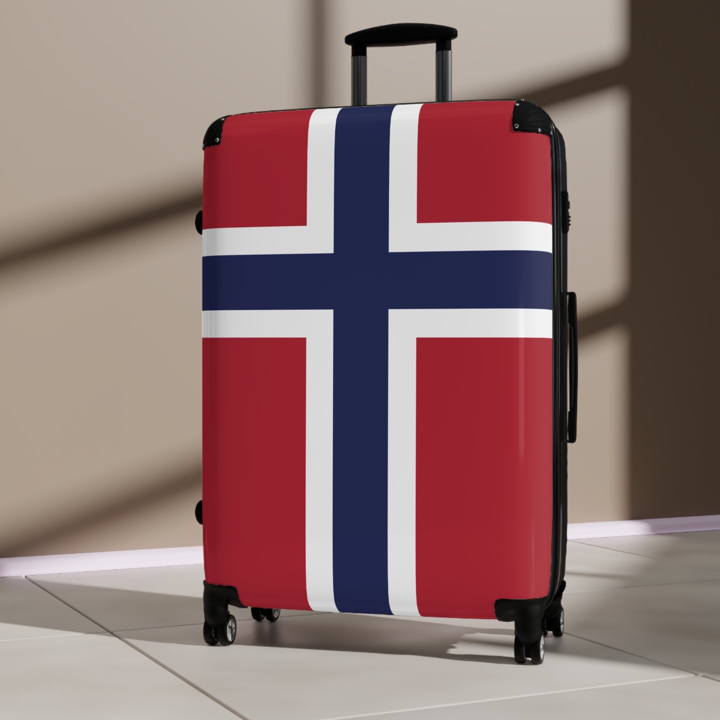 Norway Flag Inspired Suitcase