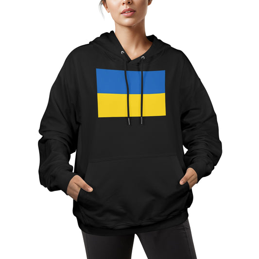 Ukraine Flag Women's Hoodie Made in the USA