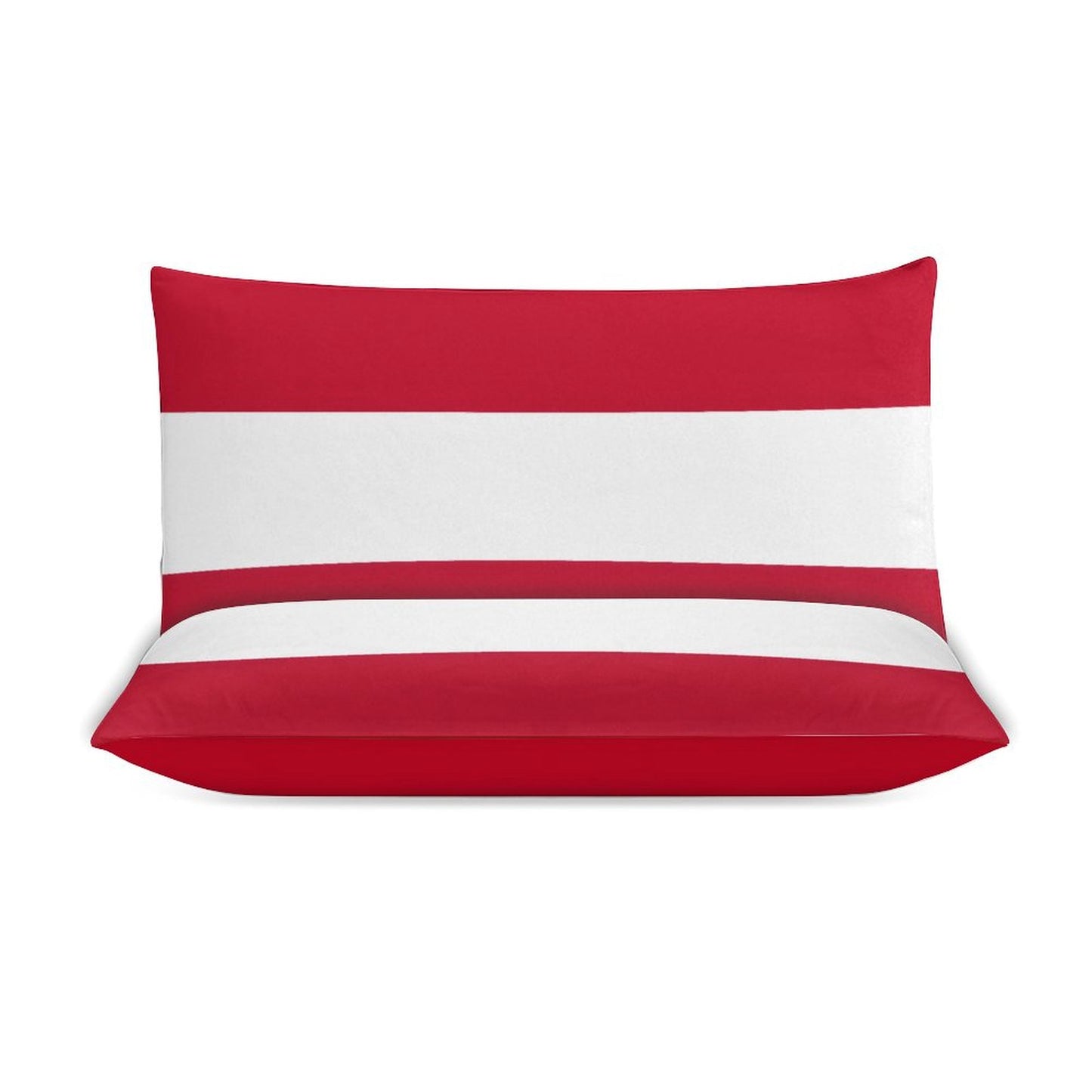 Austria Flag Inspired 3-Piece Bedding Set (1 Duvet Cover + 2 Pillow Shams) – 102"×90"