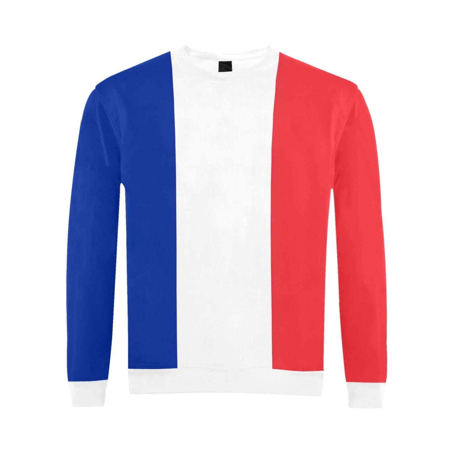 France Flag Inspired Men’s Fuzzy Sweatshirt Made in USA