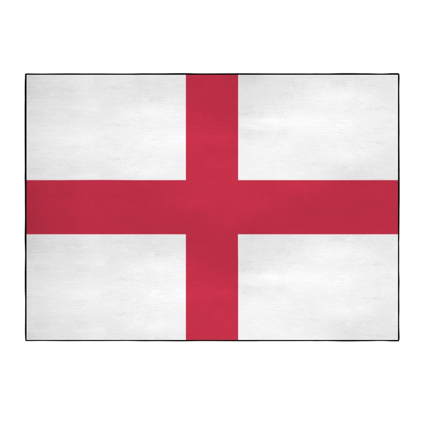 England Flag Inspired 84x60 Inch Area Rug with Black Binding (Made in the USA)
