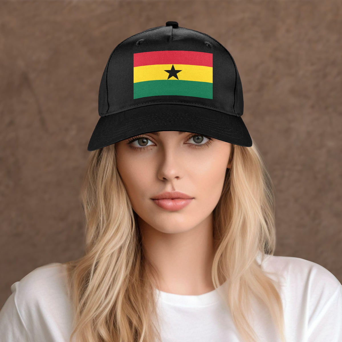 Ghana Flag Inspired Baseball Cap | Printed in the USA