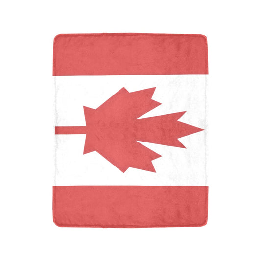 Red and white Canadian flag blanket by Luv My Flag.