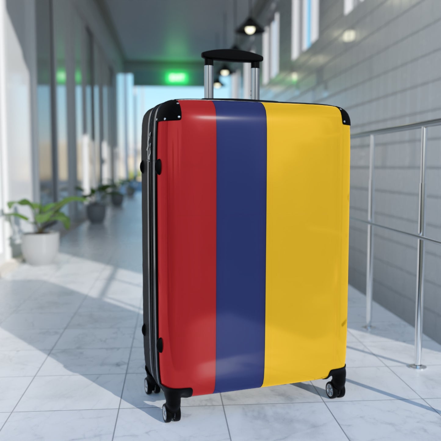 Colombia Flag Inspired Suitcase