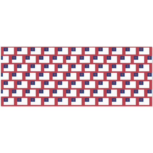 Christian Flag Custom Gift Wrapping Paper 58"x 22.5" (4 Rolls)