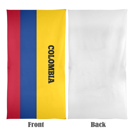 Colombia Flag Beach Towel 31"x71" (Made in USA)