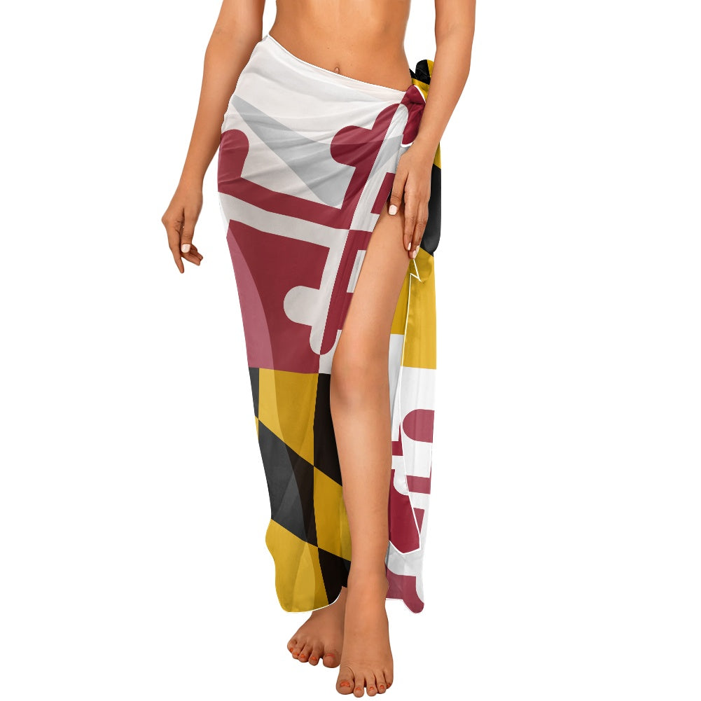 Maryland Flag Inspired Bikini Cover-Up