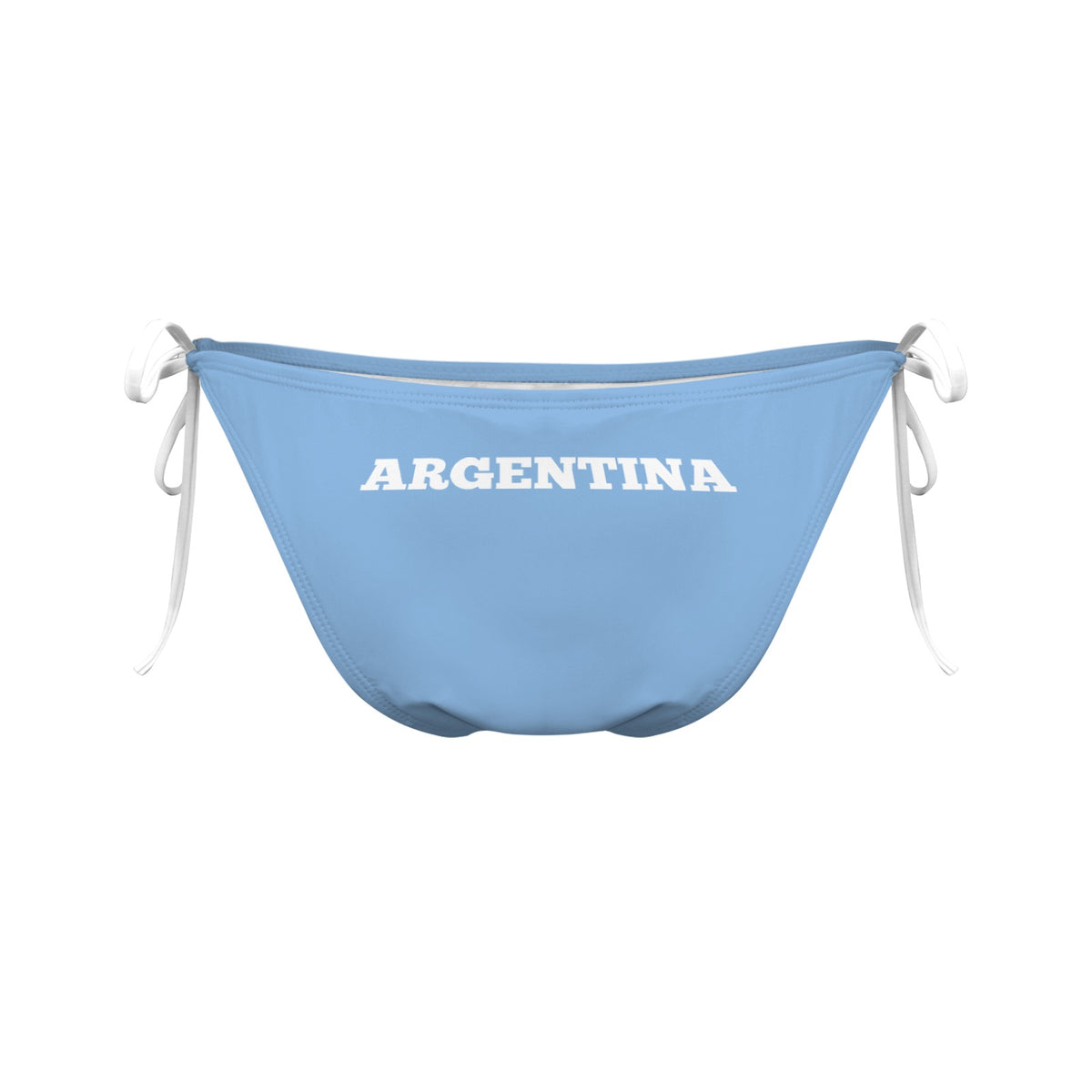 Argentina Flag Inspired "ARGENTINA" Side-Tie Bikini Bottom