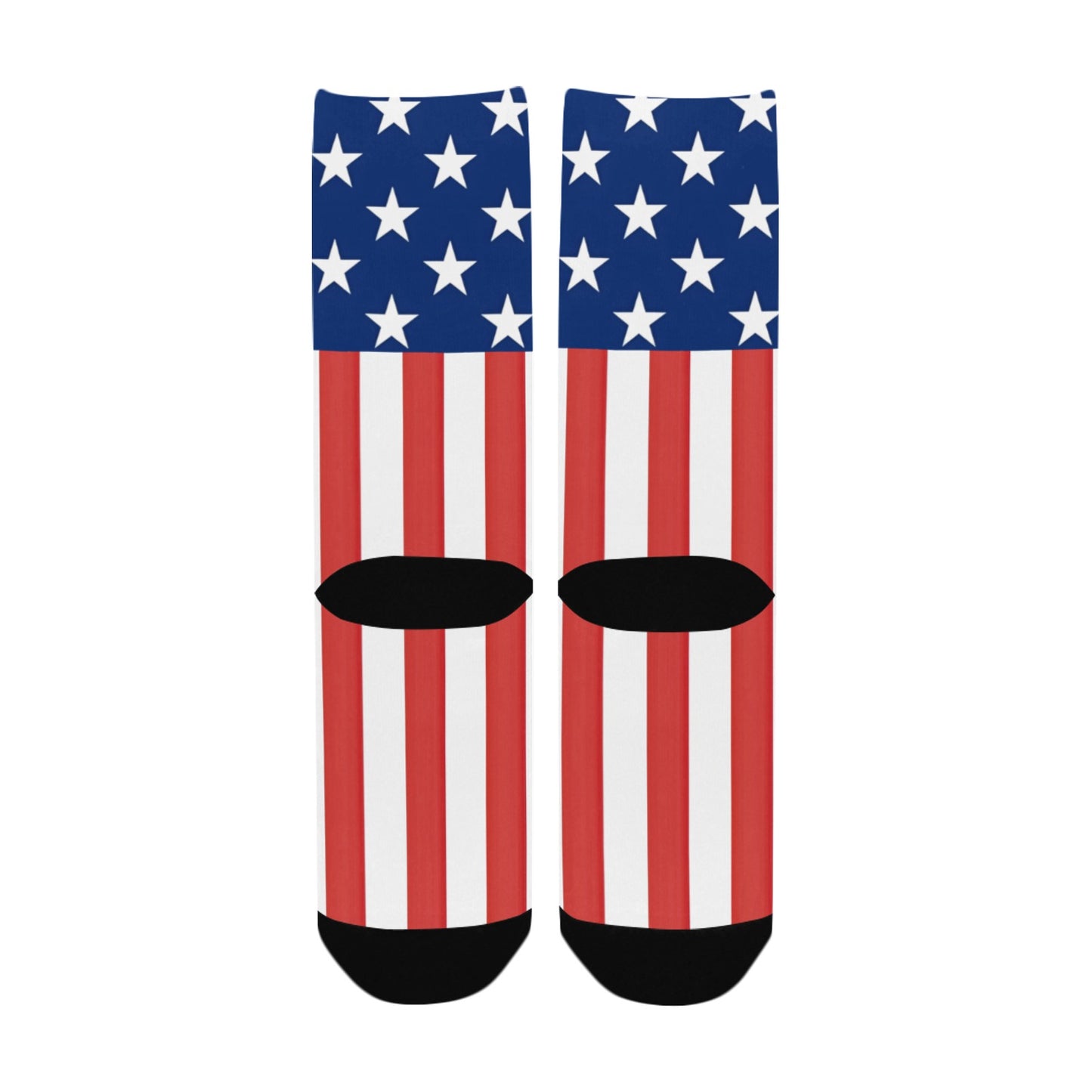 USA/American Flag Inspired Women's Custom  Socks | Ships from USA