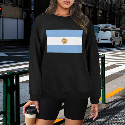 Argentina Flag Unisex Fleece Sweatshirt (Made in the USA)