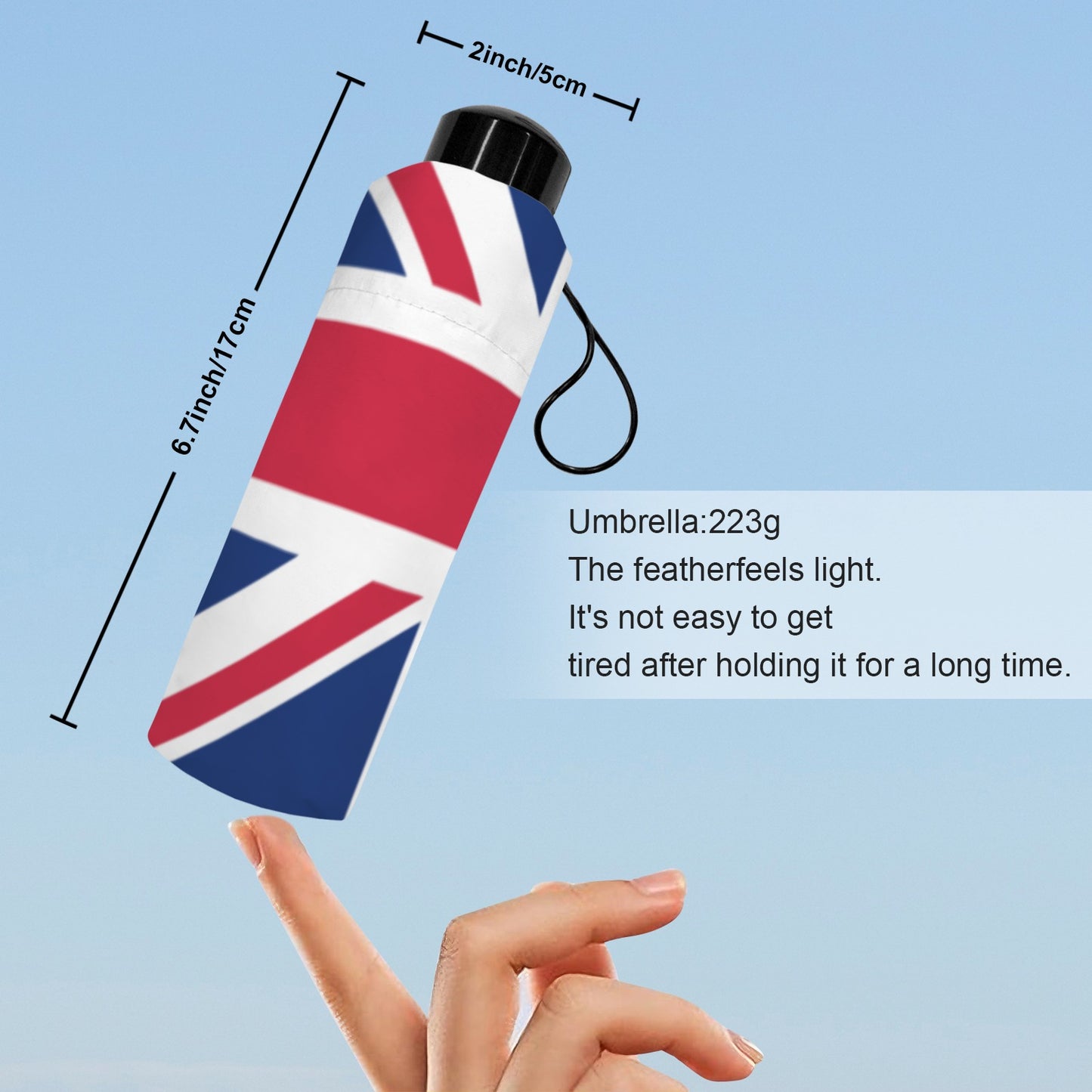 UK/Great Britain Flag Inspired Mini Compact Umbrella