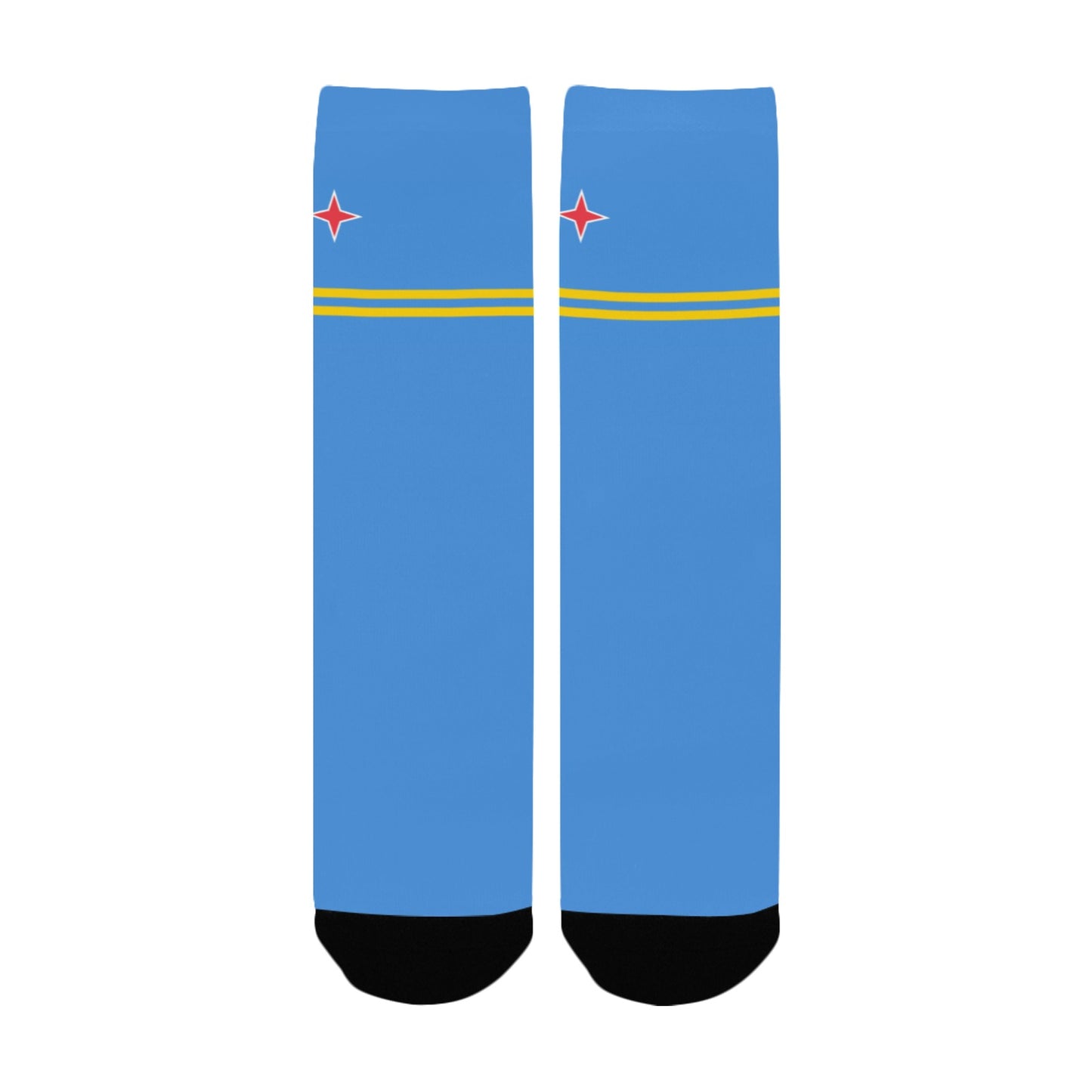 Aruba Flag Inspired Women's Custom  Socks | Ships from USA