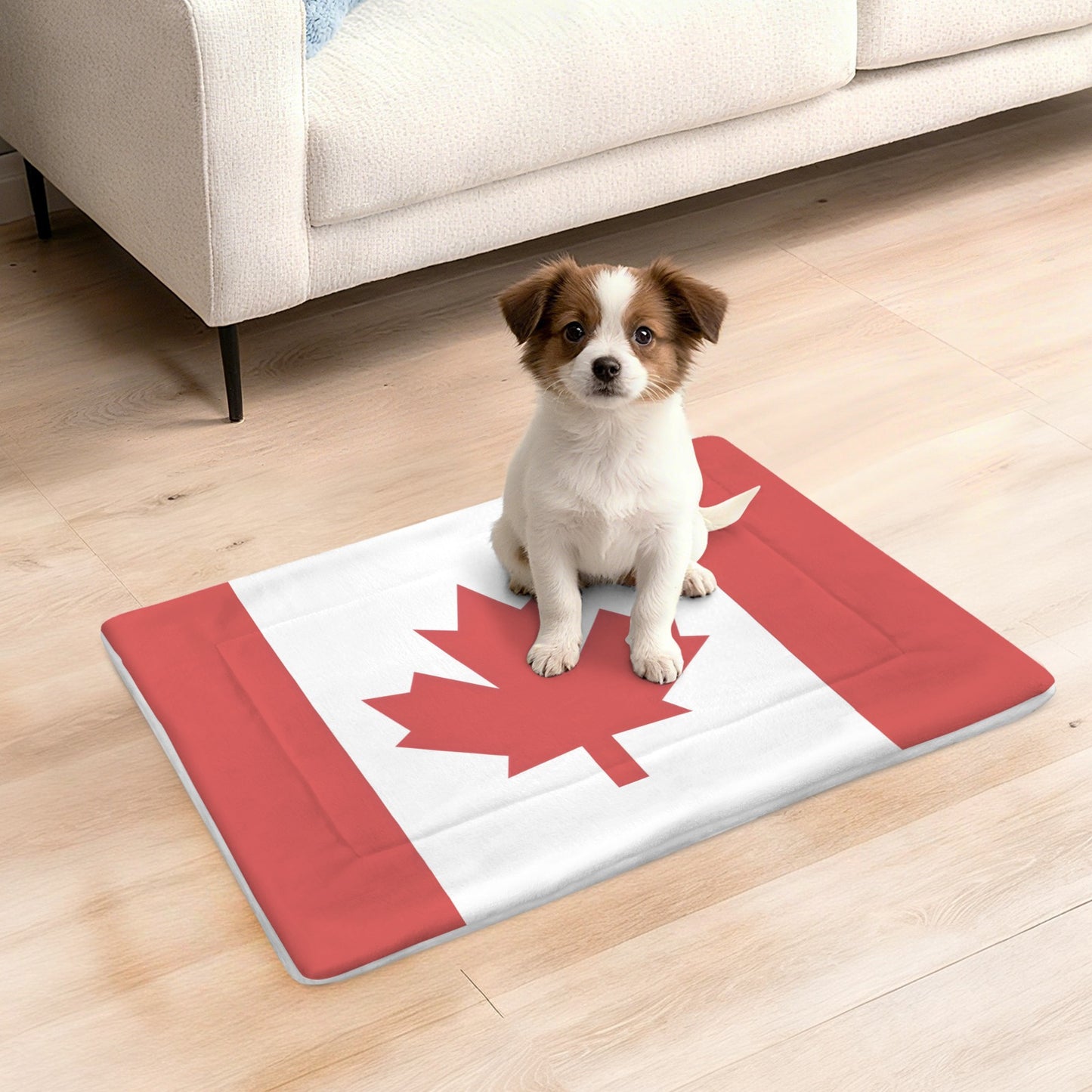 Canada Flag Inspired Pet Mat 25x18inch (Made in the USA)