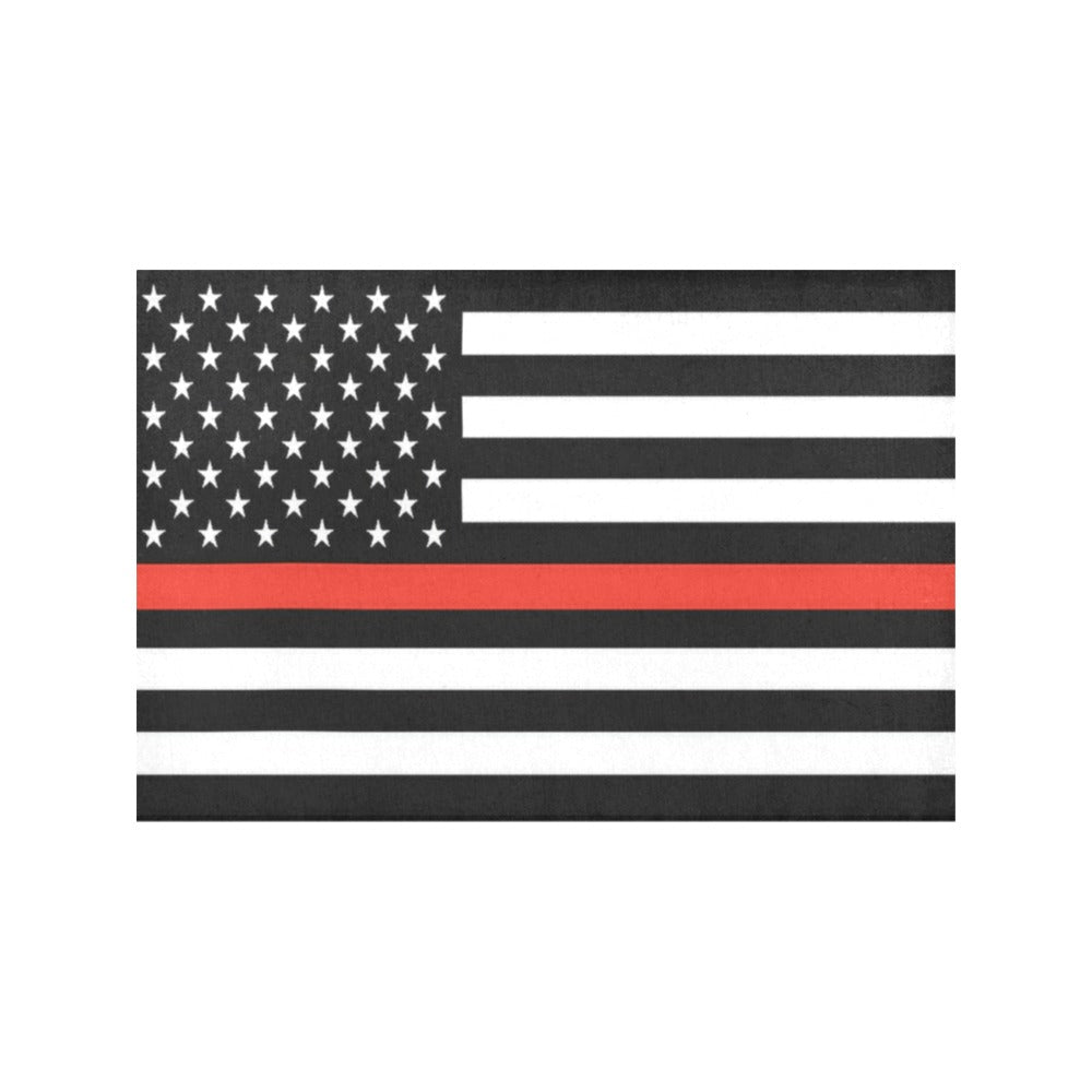Thin Red Line Flag Placemats 12" x 18" (Set of 6)