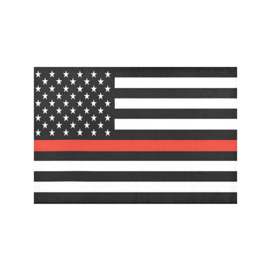 Thin Red Line Flag Placemats 12" x 18" (Set of 6)