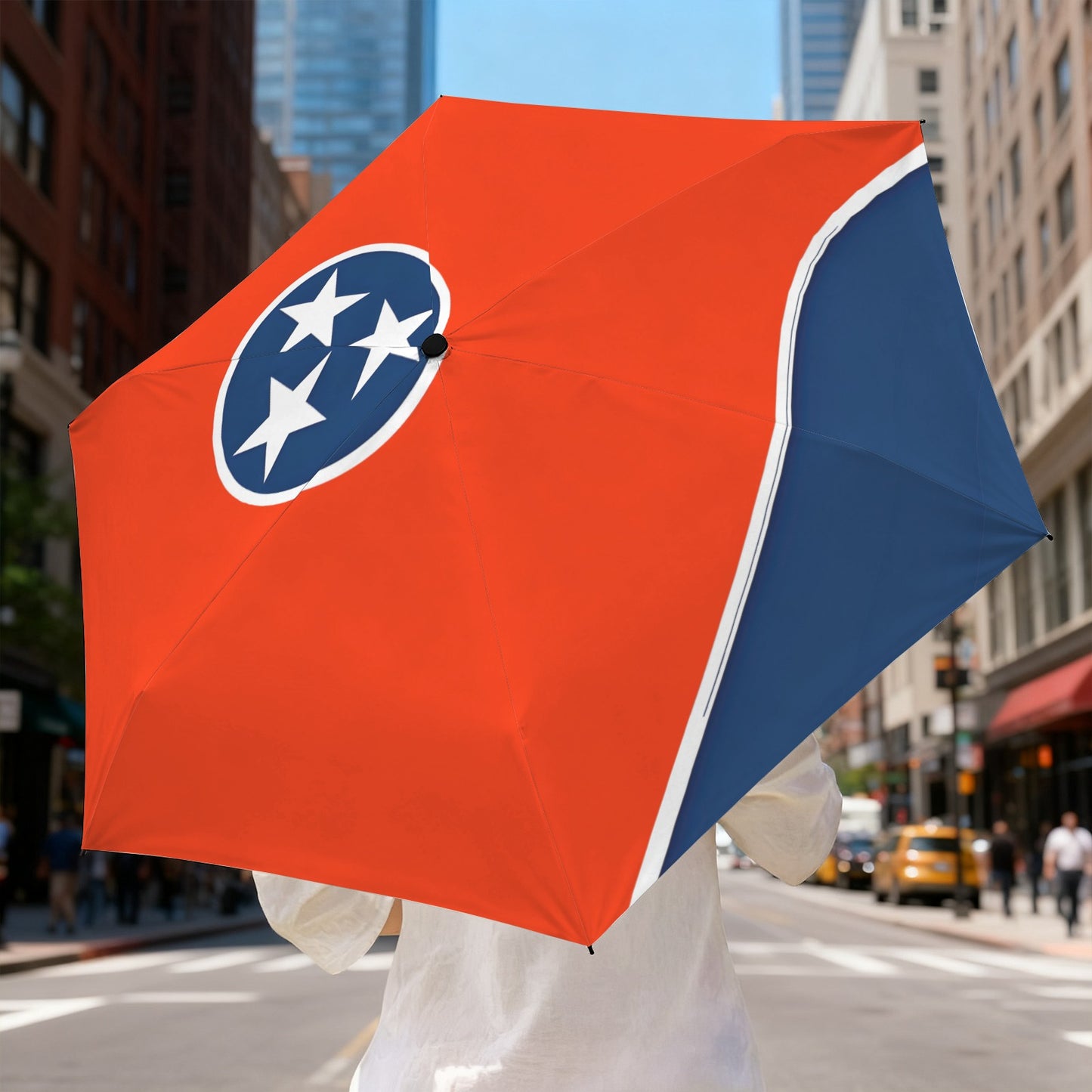 Tennessee Flag Inspired Mini Compact Umbrella