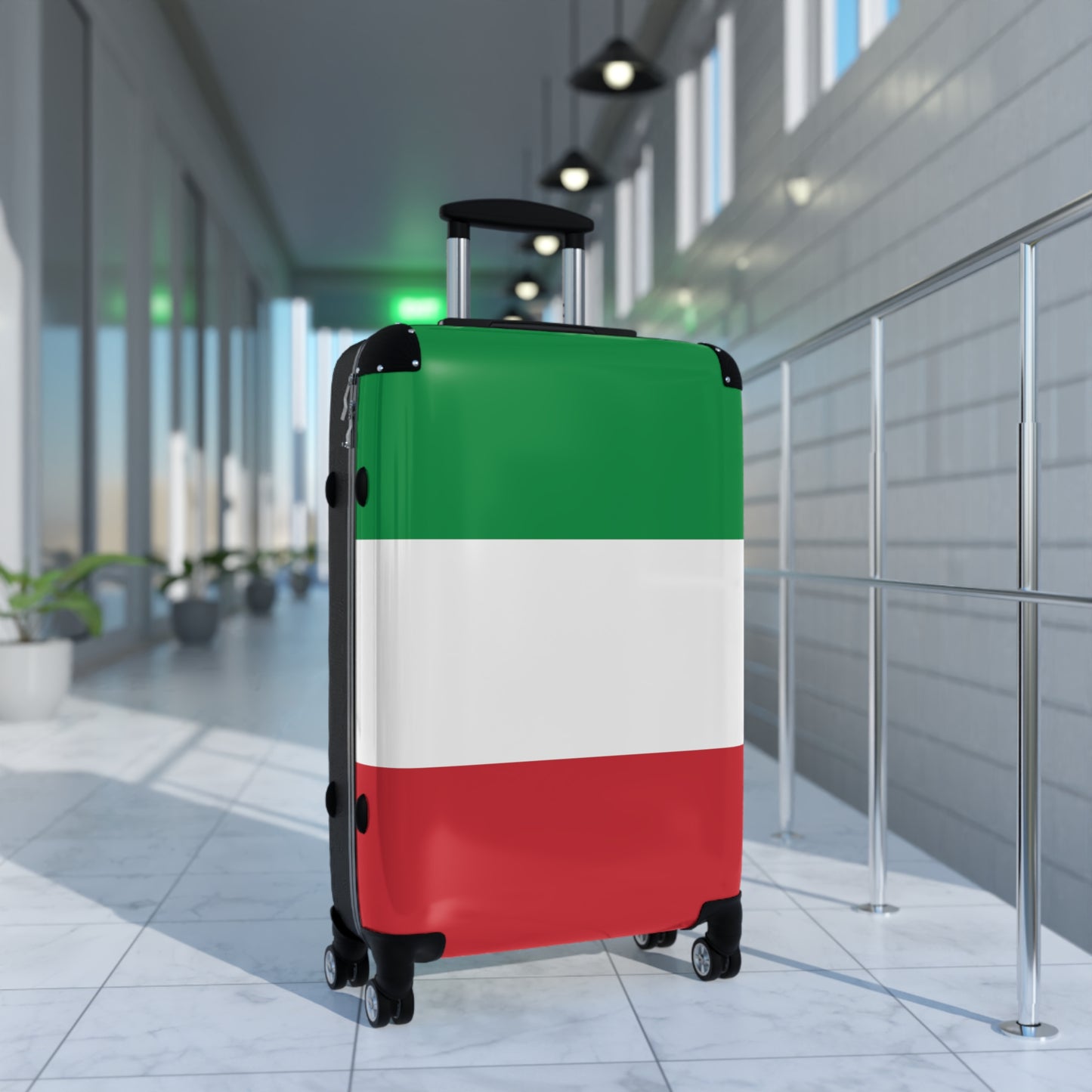 Italy Flag Inspired Suitcase