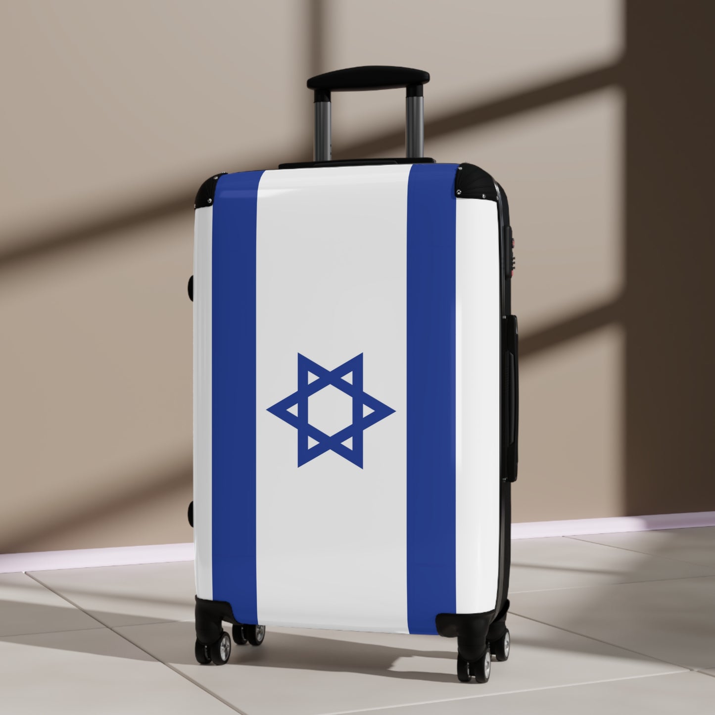 Israel Flag Inspired Suitcase