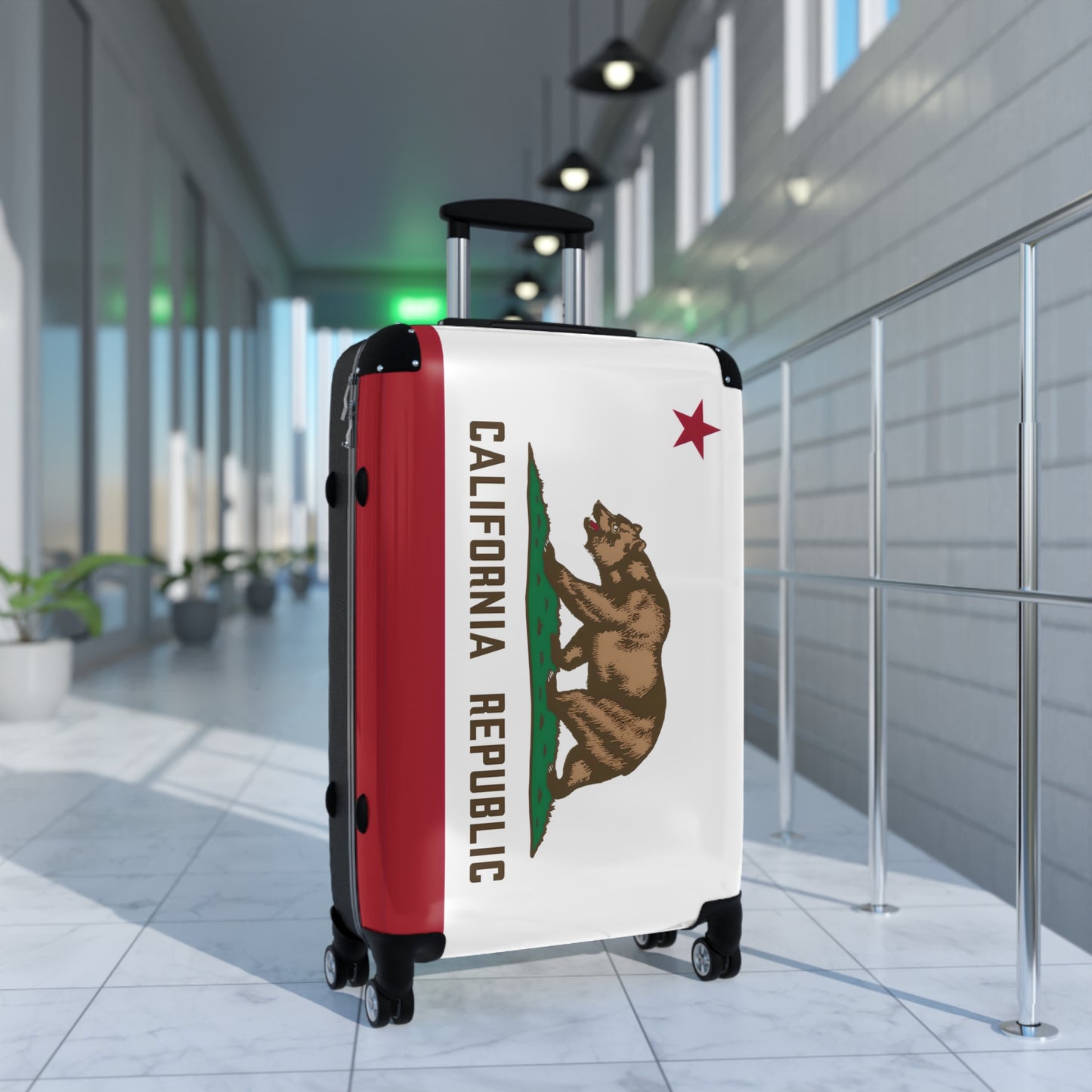 California Flag Inspired Suitcase
