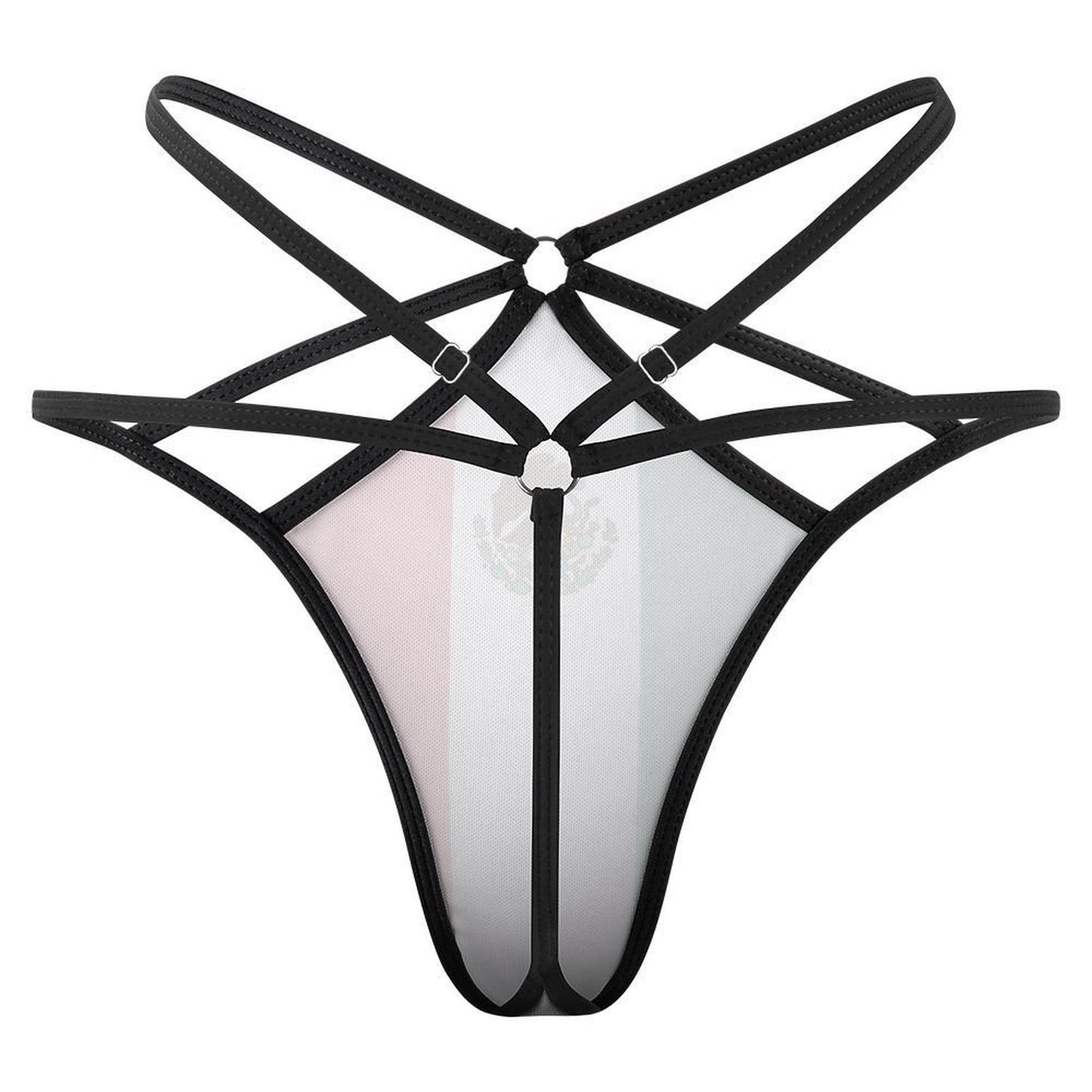 Mexico Flag Inspired Strappy Thong
