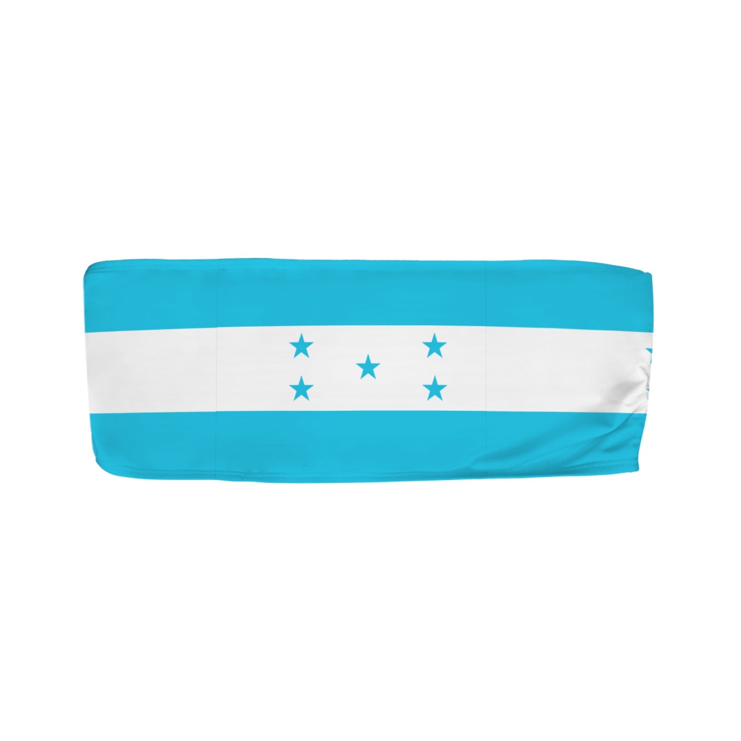 Honduras Flag Inspired Bandeau Tube Bikini Top