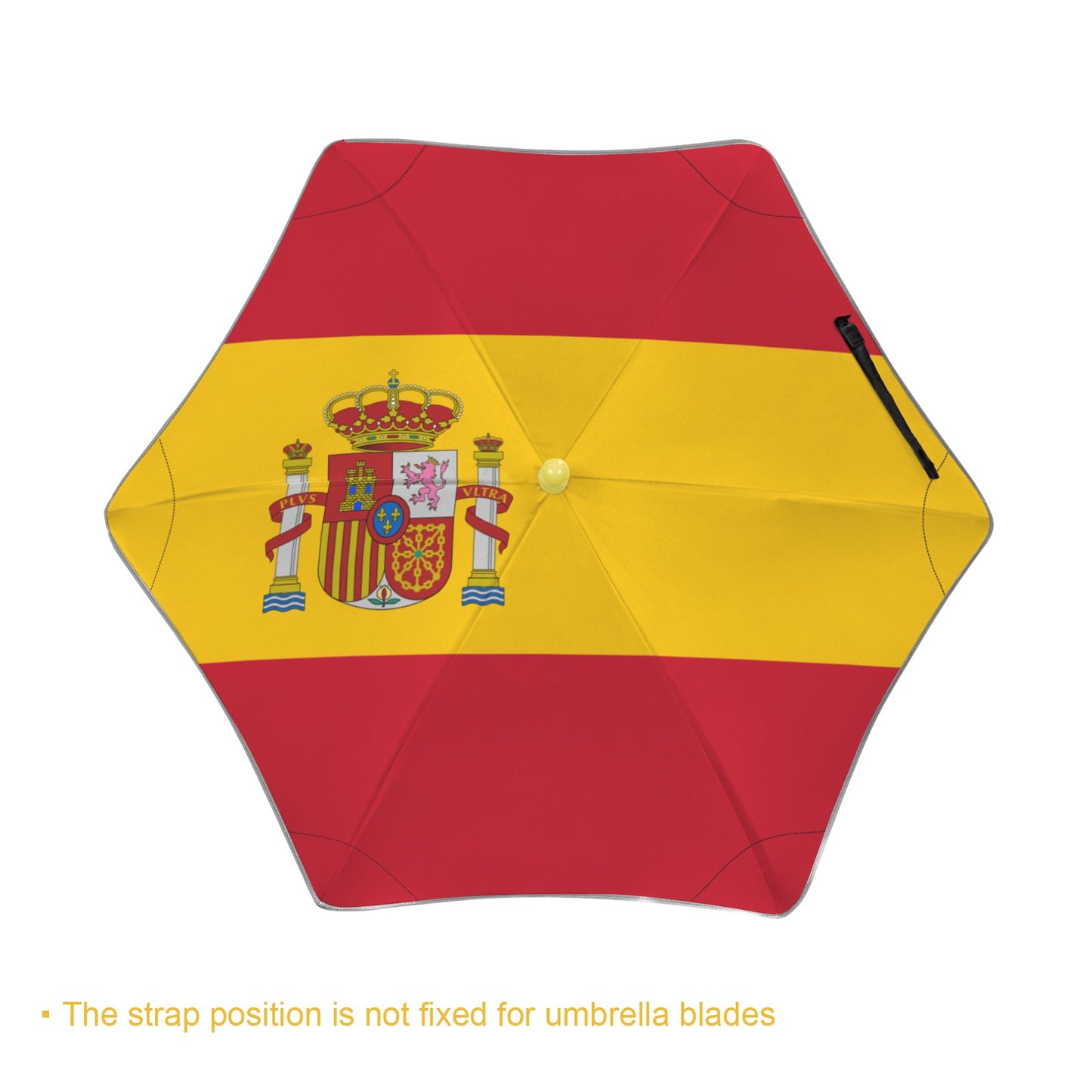 Spain Flag Inspired Kids Safe Round Corner Umbrella