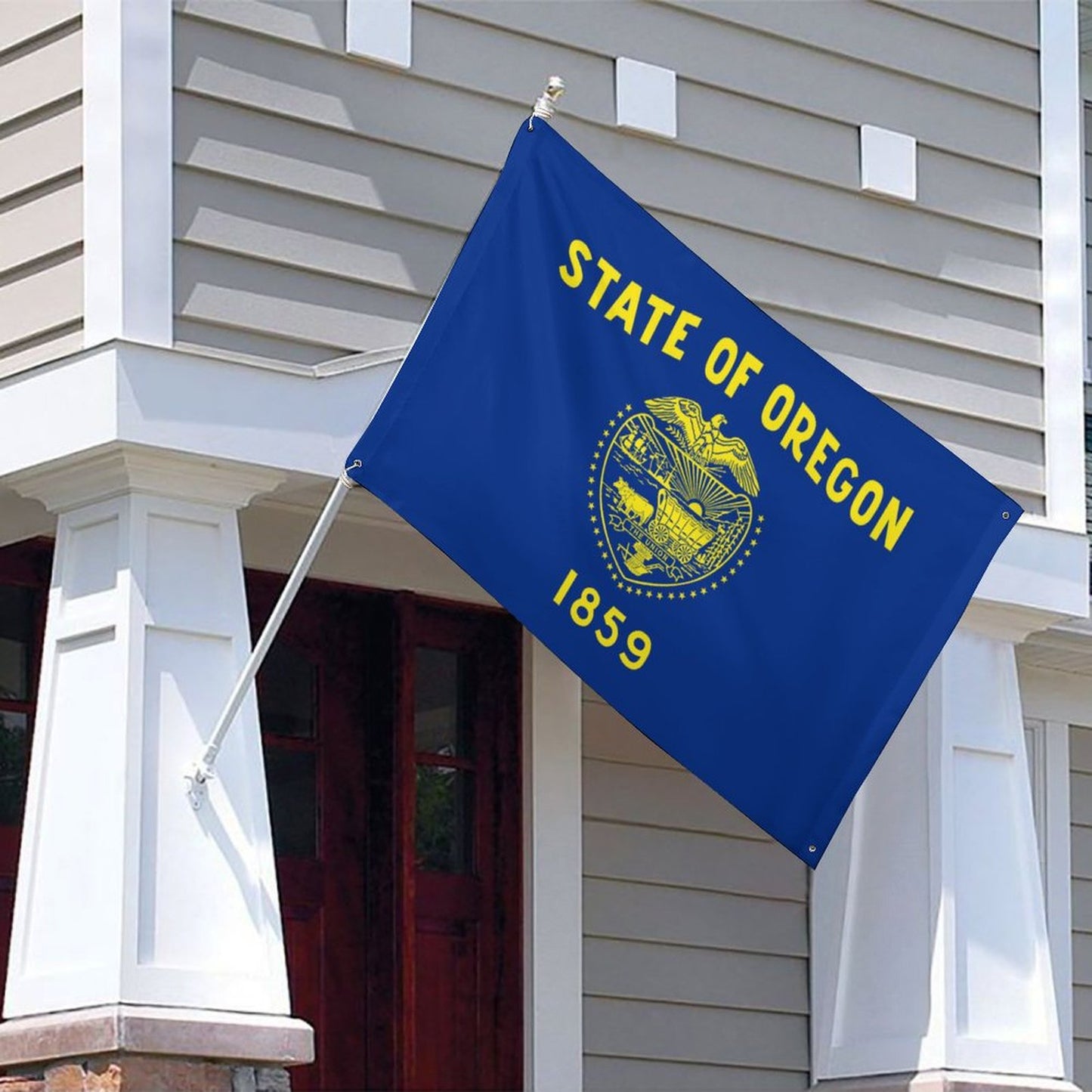 Oregon Flag Inspired Wall Mount Flag with Four Grommets (35x59 in)