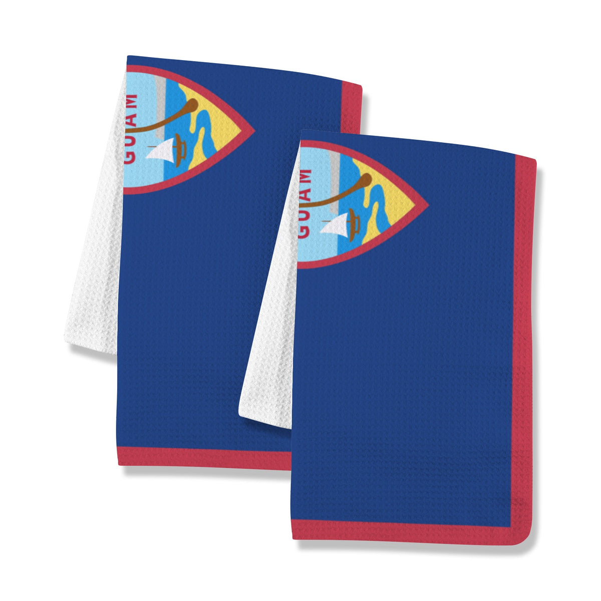 Guam Flag Inspired Kitchen Towel 40X60cm (Pack of 2) | Printed In the USA