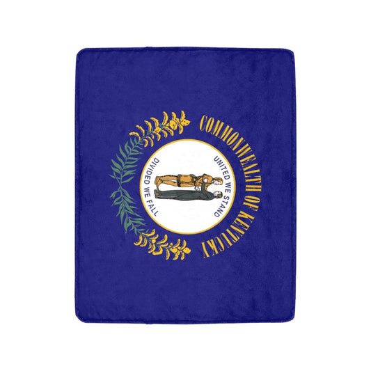 [Luv My Flag] soft blanket featuring Kentucky state design.