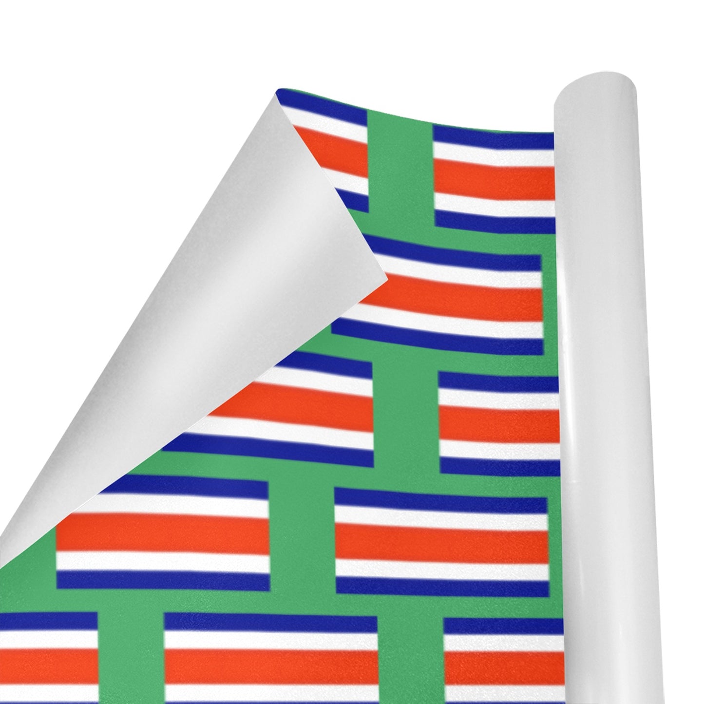 Costa Rica Flag Inspired Custom Gift Wrapping Paper 58"x 22.5" (4 Rolls)