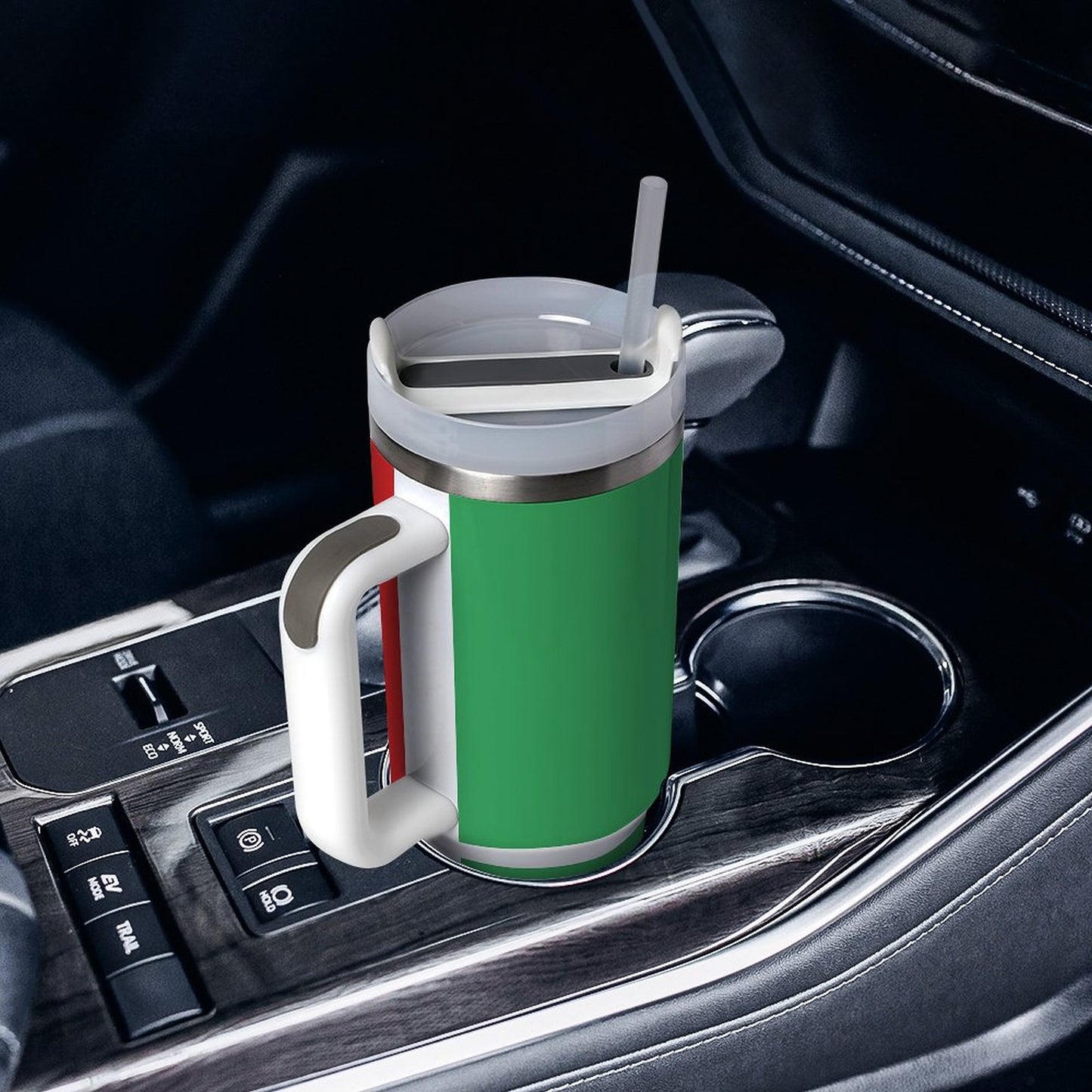 Mexico Flag Design 40 oz Stainless Steel Tumbler | Made in USA