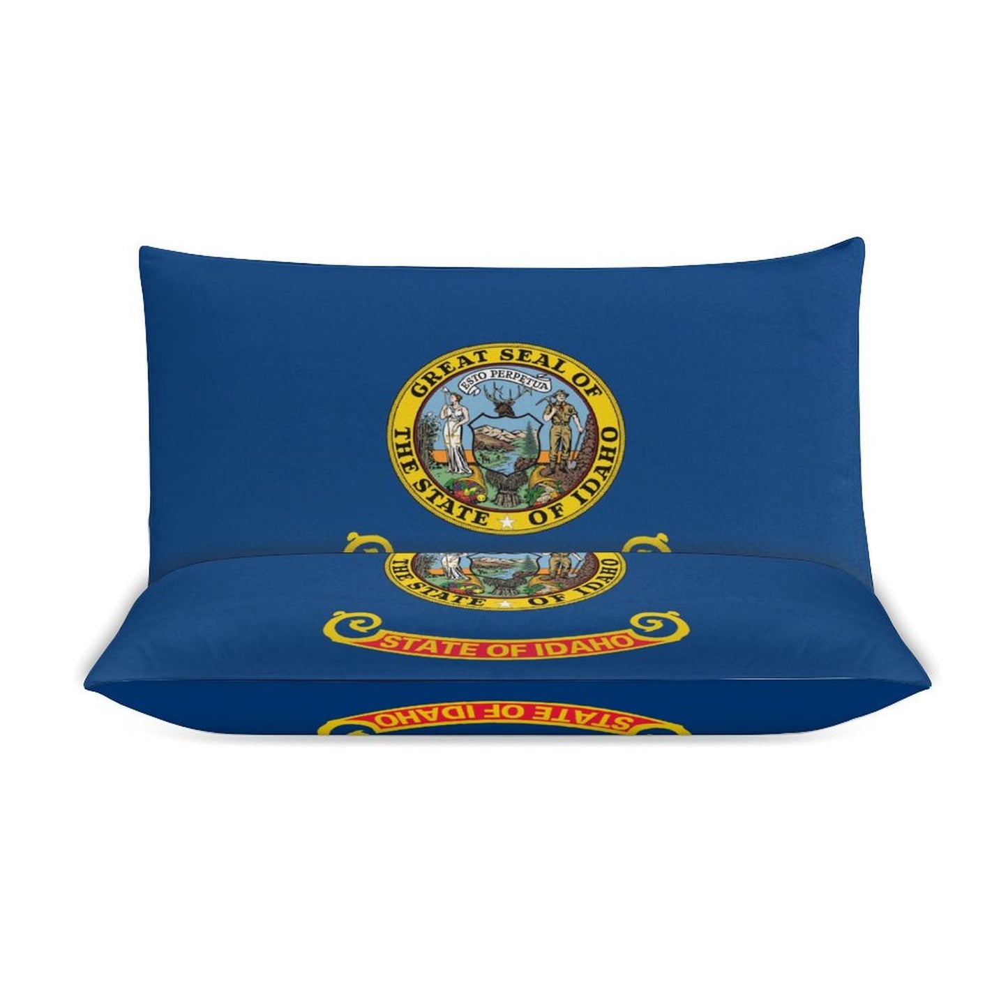 Idaho Flag Inspired 3-Piece Bedding Set (1 Duvet Cover + 2 Pillow Shams) – 102"×90"