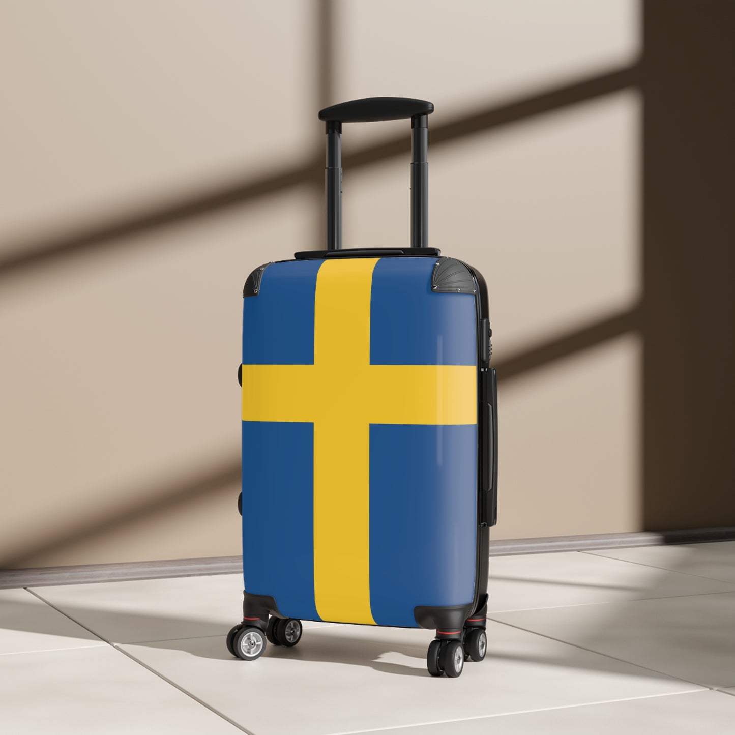 Sweden Flag Inspired Suitcase