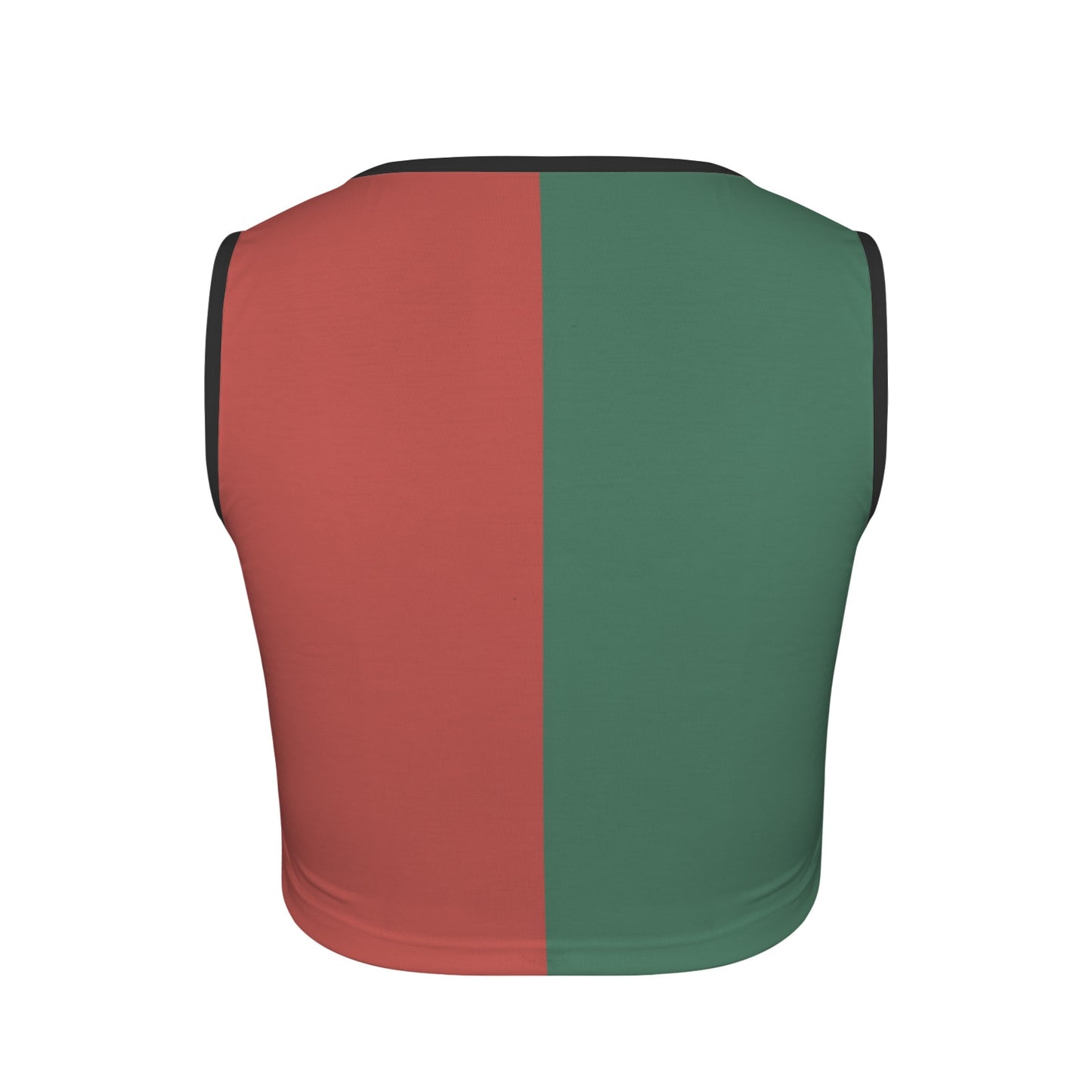 Mexico Flag Inspired Square Neck Crop Tank Tops