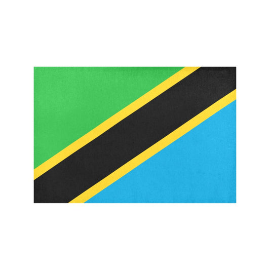 Tanzania Flag Placemats 12" x 18" (Set of 6)