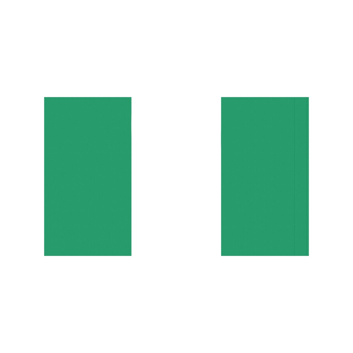 Green Nigerian flag from Luv My Flag, front and back.