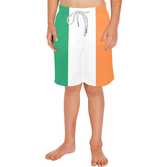Ireland Flag Inspired Boys Beach Shorts