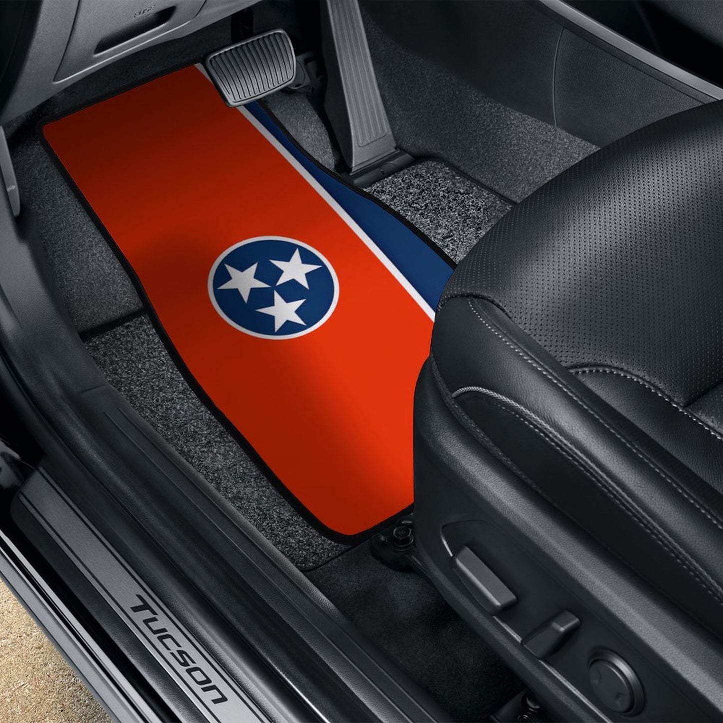Tennessee Flag Inspired Car Floor Mats(4pcs)