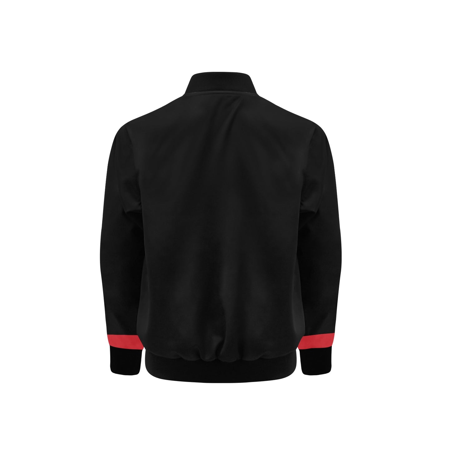 Thin Red Line Flag Inspired Kids' Bomber Jacket with Pockets
