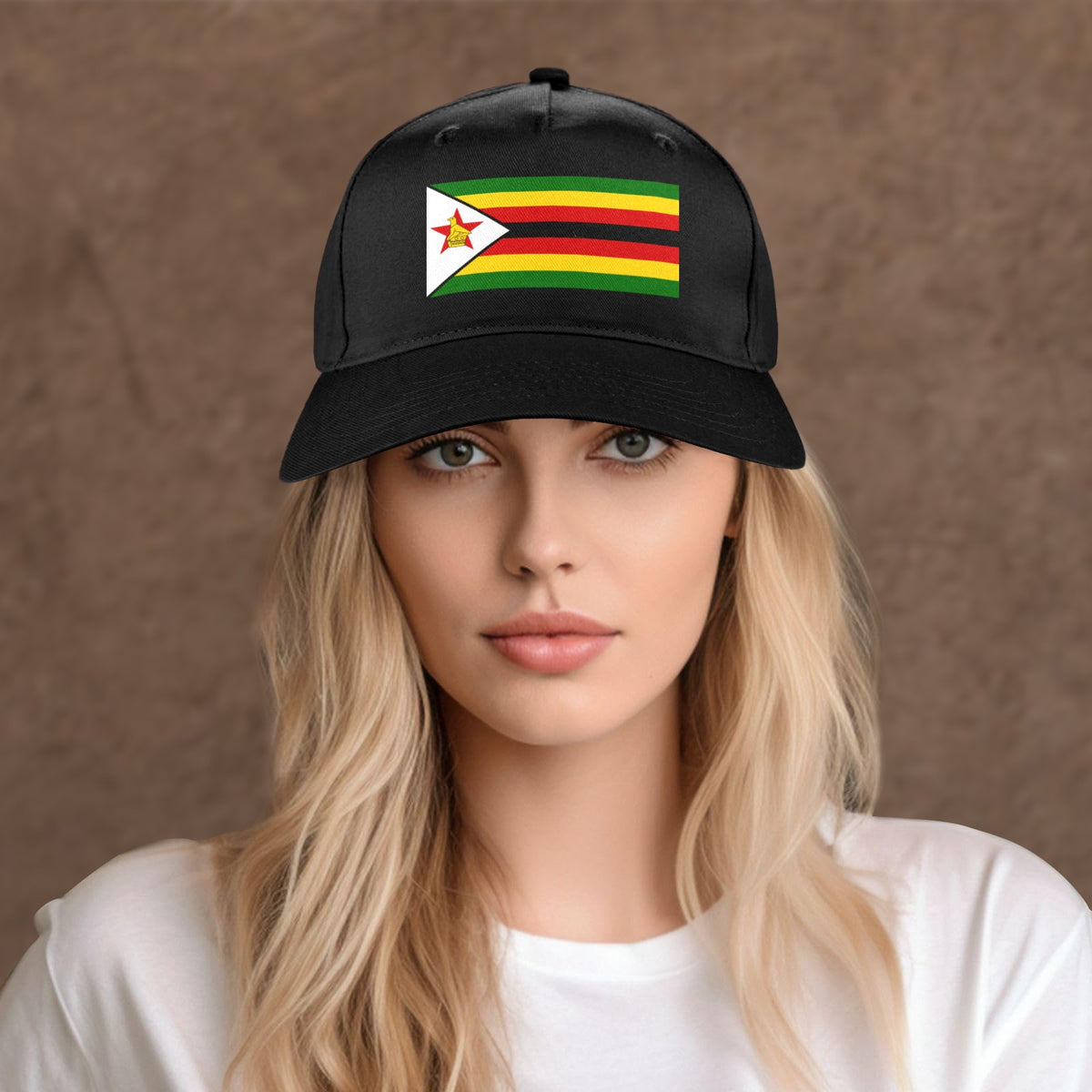 Zimbabwe Flag Inspired Baseball Cap | Printed in the  USA