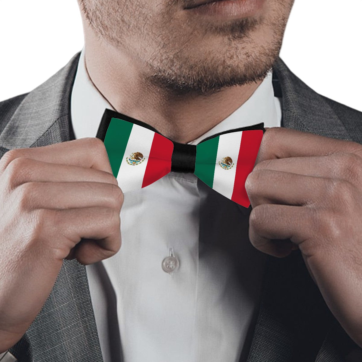 Mexico Flag Inspired Bow Tie style-2