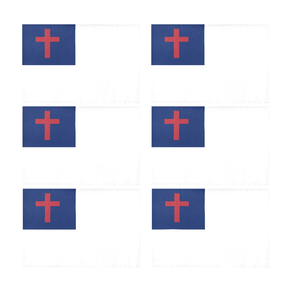 Christian Flag Placemats 12" x 18" (Set of 6)
