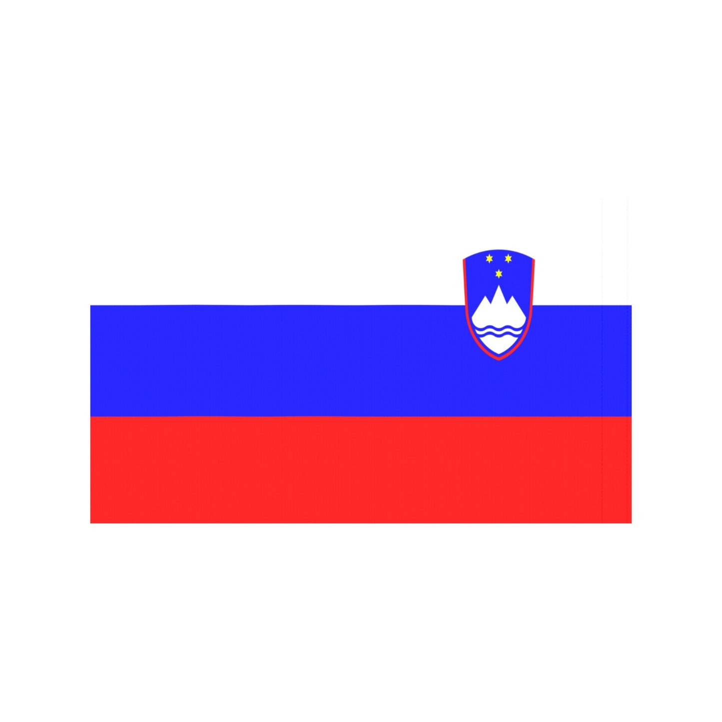 Slovenian flag design by Luv My Flag brand.