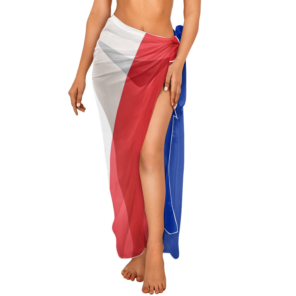 France Flag Inspired Bikini Cover-Up